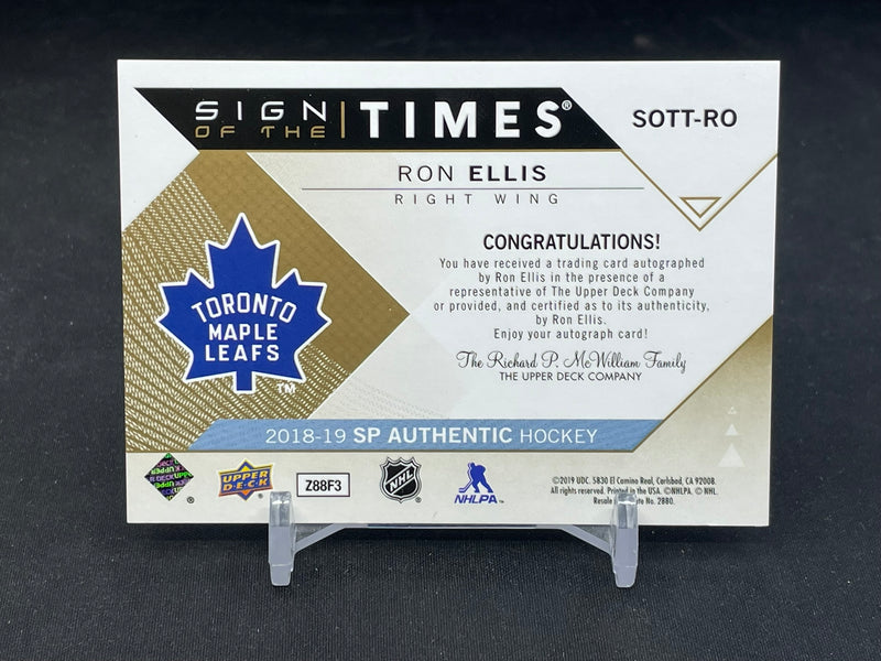 2018 UPPER DECK SP AUTHENTIC - SIGN OF THE TIMES - R. ELLIS -