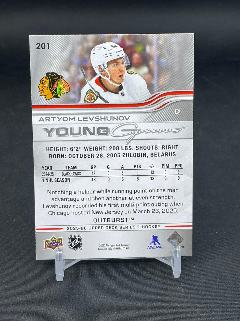 2025 UPPER DECK SERIES ONE - YOUNG GUNS - A. LEVSHUNOV -