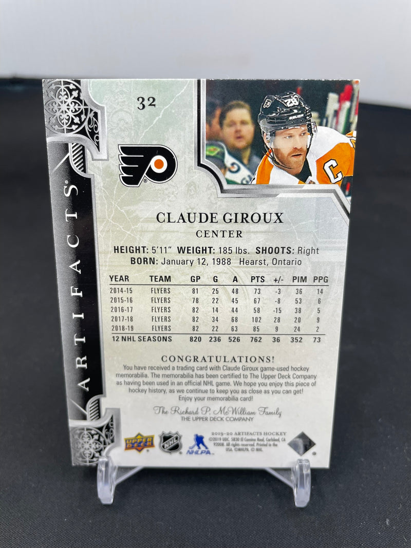 2019 UPPER DECK ARTIFACTS - GOLD DUAL RELIC -