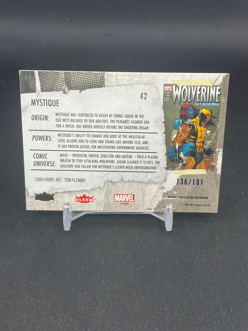 2023 UPPER DECK FLEER ULTRA WOLVERINE - BLUE - MYSTIQUE - #42 - #'D/181