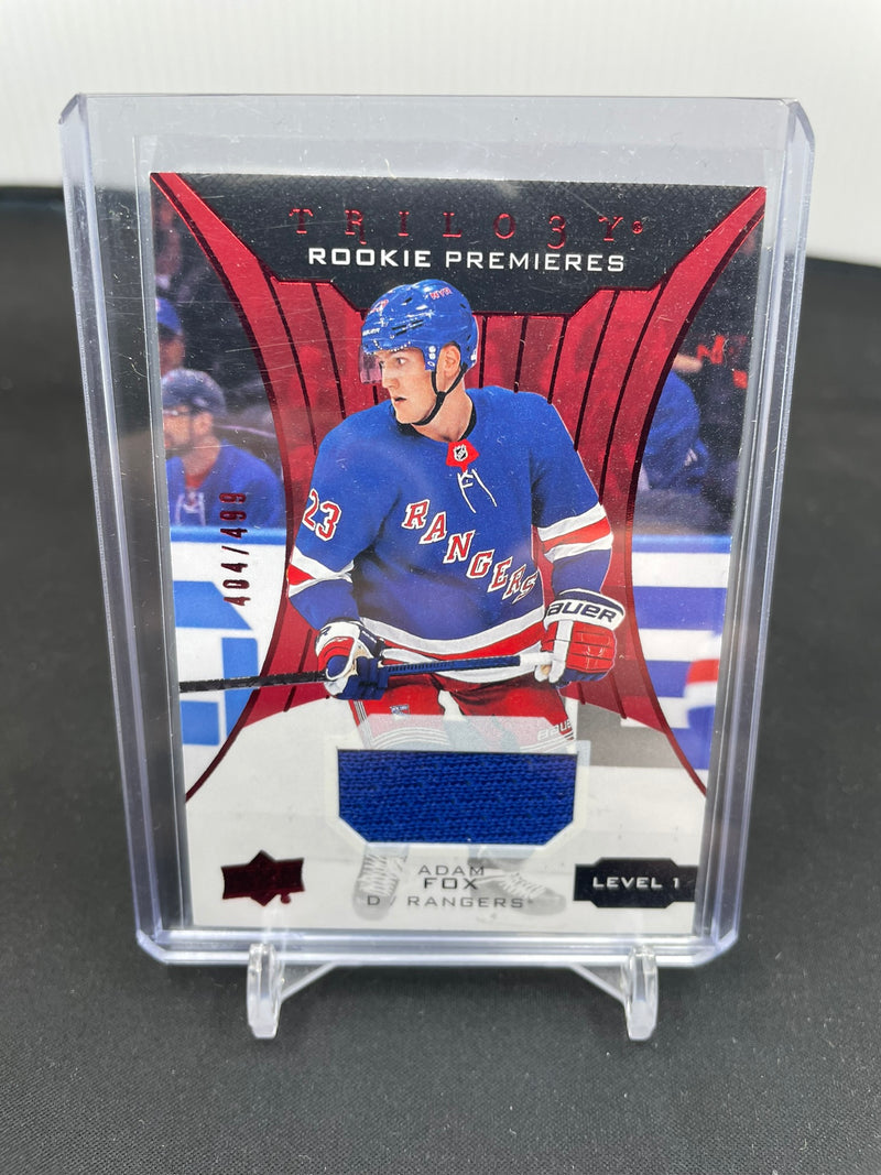 2019 UPPER DECK TRILOGY - ROOKIE PREMIERES - A. FOX - #52 - #'D/499 - RELIC - RC