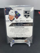2019 UPPER DECK TRILOGY - ROOKIE PREMIERES - C. GRUNDSTROM - #104 - #'D/199 - AUTOGRAPH - RC