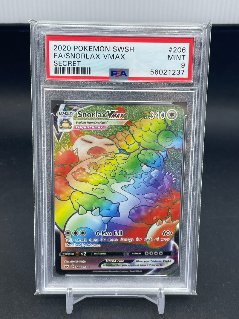 POKEMON - SWORD & SHIELD - SNORLAX VMAX - RAINBOW RARE -