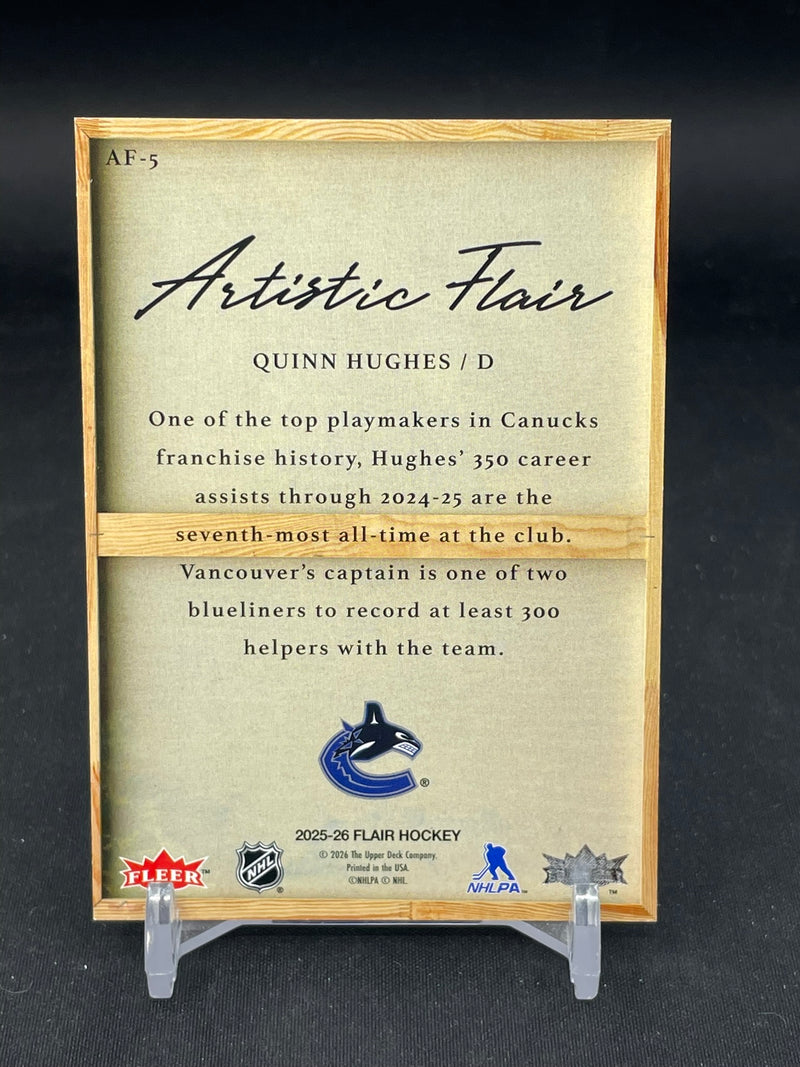 2025 UPPER DECK FLAIR - ARTISTIC FLAIR - Q. HUGHES -