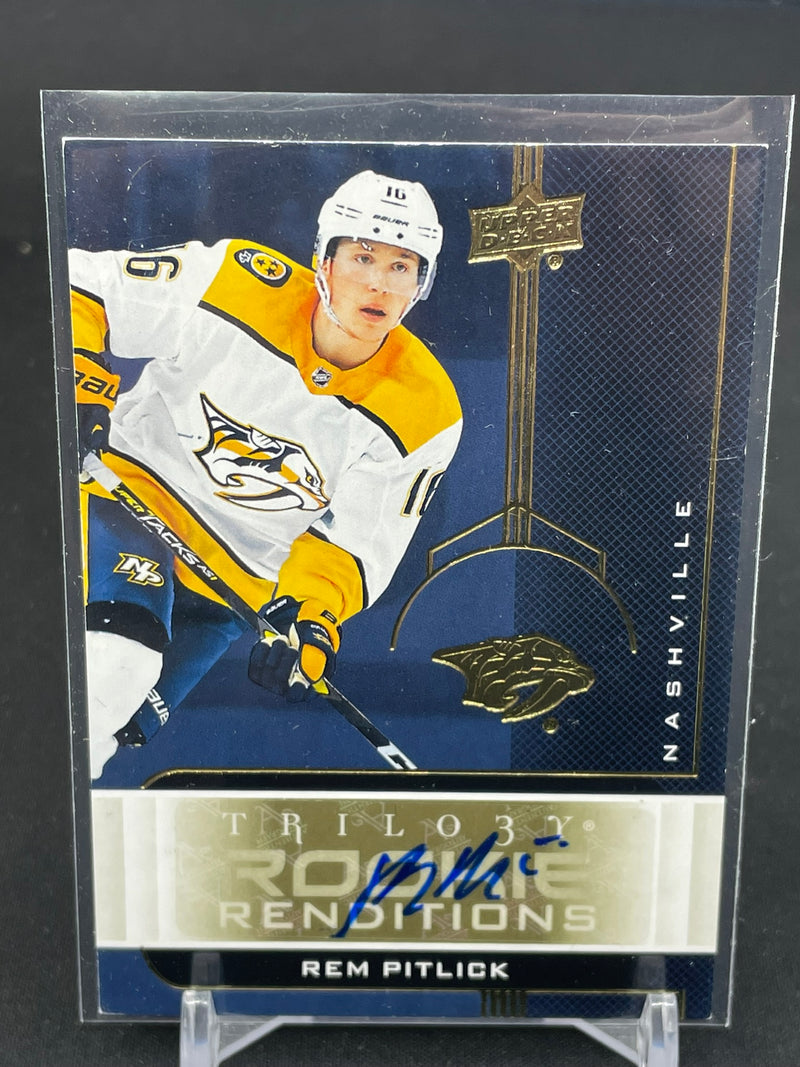 2019 UPPER DECK TRILOGY - ROOKIE RENDITIONS - R. PITLICK -