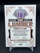 2021 LEAF LUMBER - GAME USED LUMBER - D. STRAWBERRY - #GUL-20 - #'D/25 - RELIC