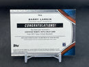 2021 TOPPS TRIBUTE - GREEN - B. LARKIN - #TTR-BL - #'D/99 - TRIPLE RELIC