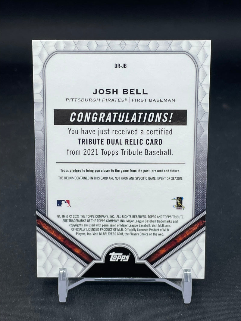 2021 TOPPS TRIBUTE - J. BELL - #DR-JB - #'D/150 - DUAL RELIC