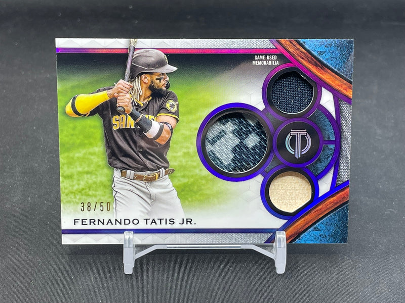 2021 TOPPS TRIBUTE - PURPLE - F. TATIS JR. - #TTR-FTJ - #'D/50 - TRIPLE RELIC