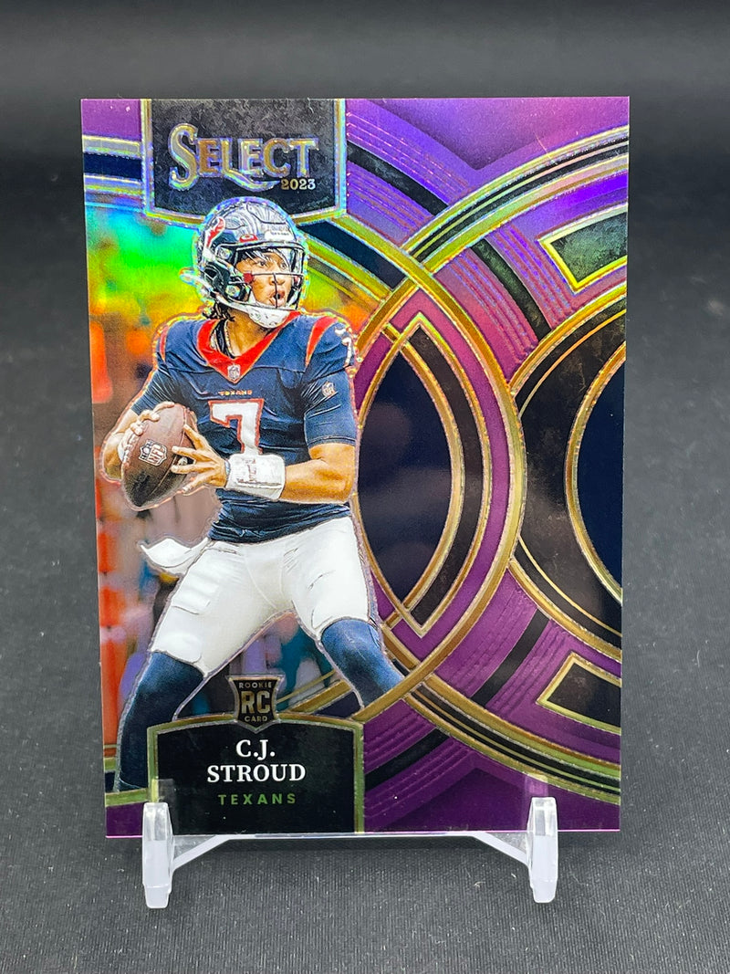 2023 PANINI SELECT - PURPLE PRIZM - C. STROUD - #183 - #'D/75 - RC
