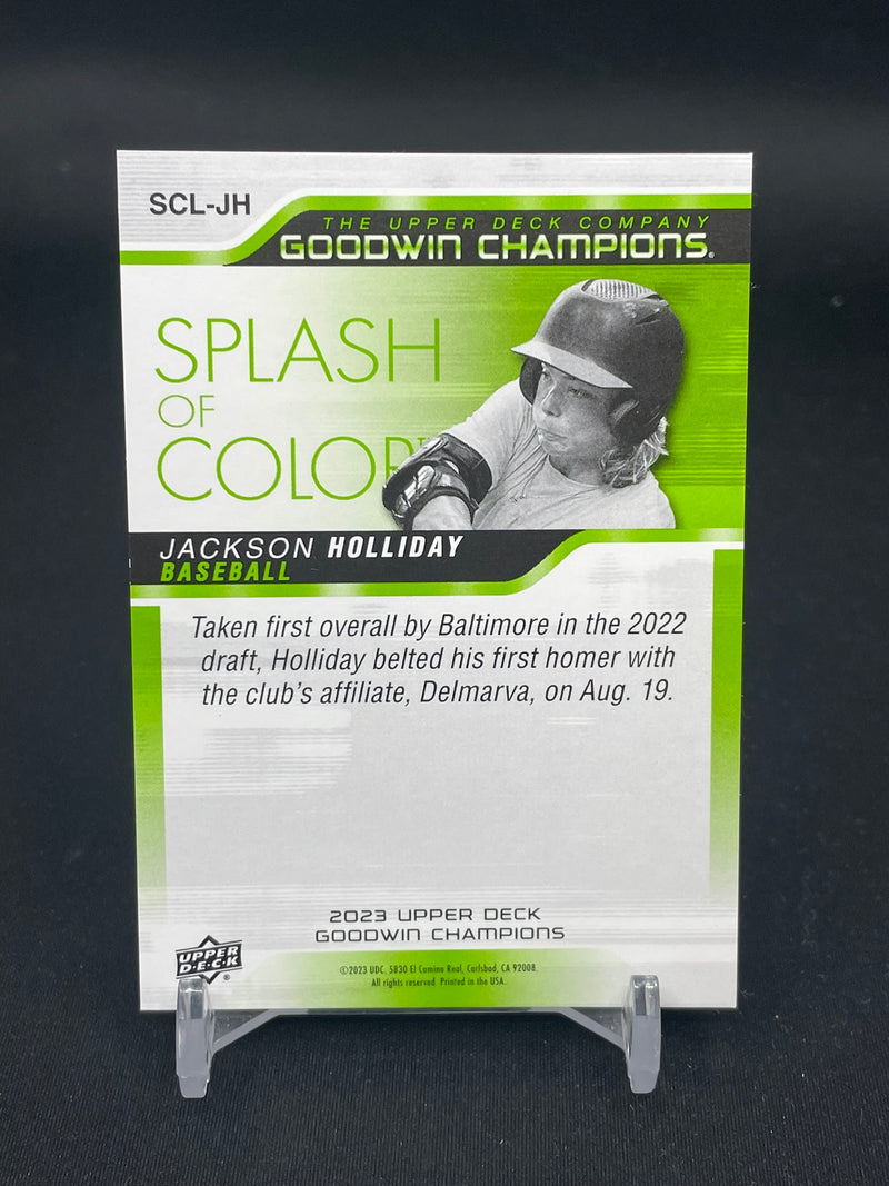 2023 UPPER DECK GOODWIN CHAMPIONS - LENTICULAR - SPLASH OF COLOR - J. HOLLIDAY -