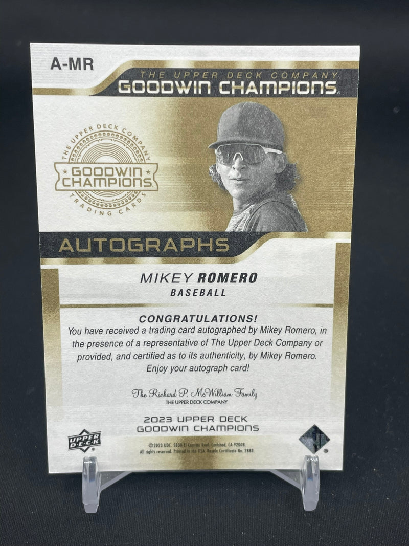 2023 UPPER DECK GOODWIN CHAMPIONS - M. ROMERO -