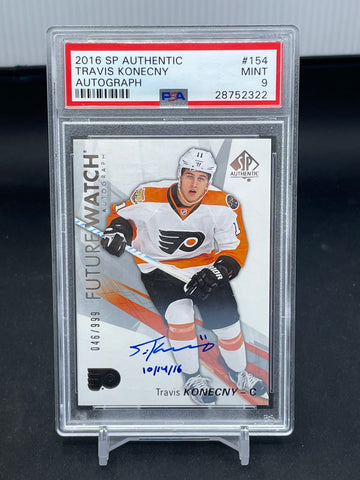 2016 UPPER DECK SP AUTHENTIC - INSCRIBED FUTURE WATCH AUTO - T. KONECNY - #154 - #'D/999 - AUTOGRAPH - PSA 9 - RC