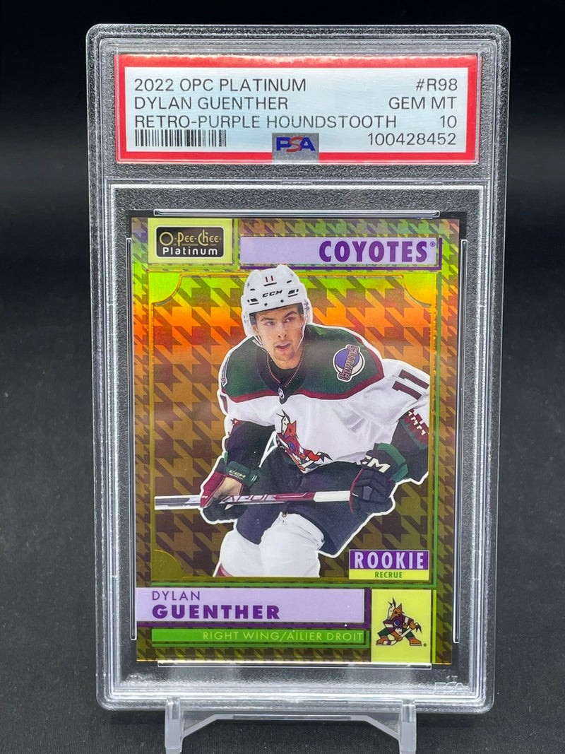 2022 UPPER DECK O-PEE-CHEE PLATINUM - PURPLE HOUNDSTOOTH - RETRO ROOKIE - D. GUENTHER - #R98 - #'D/15 - PSA 10 - RC
