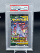 POKEMON - EVOLVING SKIES BOOSTER PACK - DURALUDON ARTWORK - PSA 8