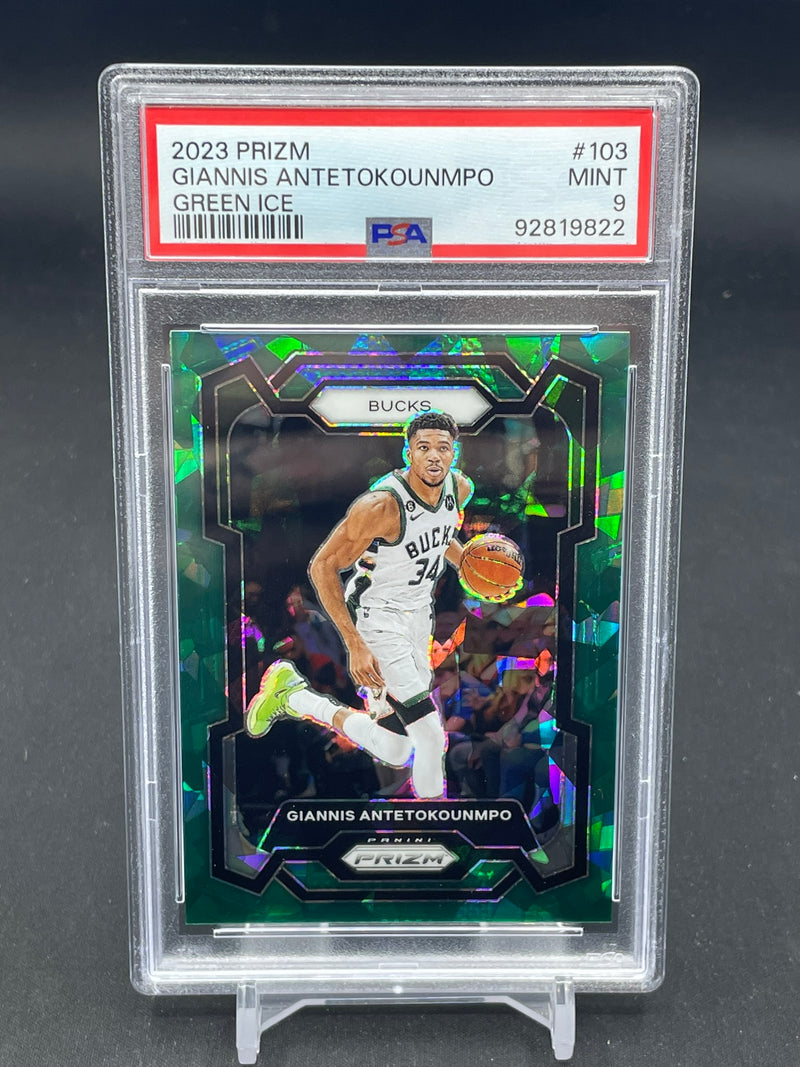 2023 PANINI PRIZM - GREEN ICE - G. ANTETOKOUNMPO -