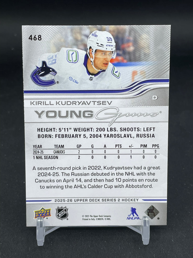 2025 UPPER DECK SERIES TWO - YOUNG GUNS - K. KUDRYAVTSEV -