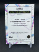 2023 TOPPS CHROME COSMIC - ORANGE REFRACTOR - K. TOWNS - #CCAV-KT - #'D/25 - AUTOGRAPH