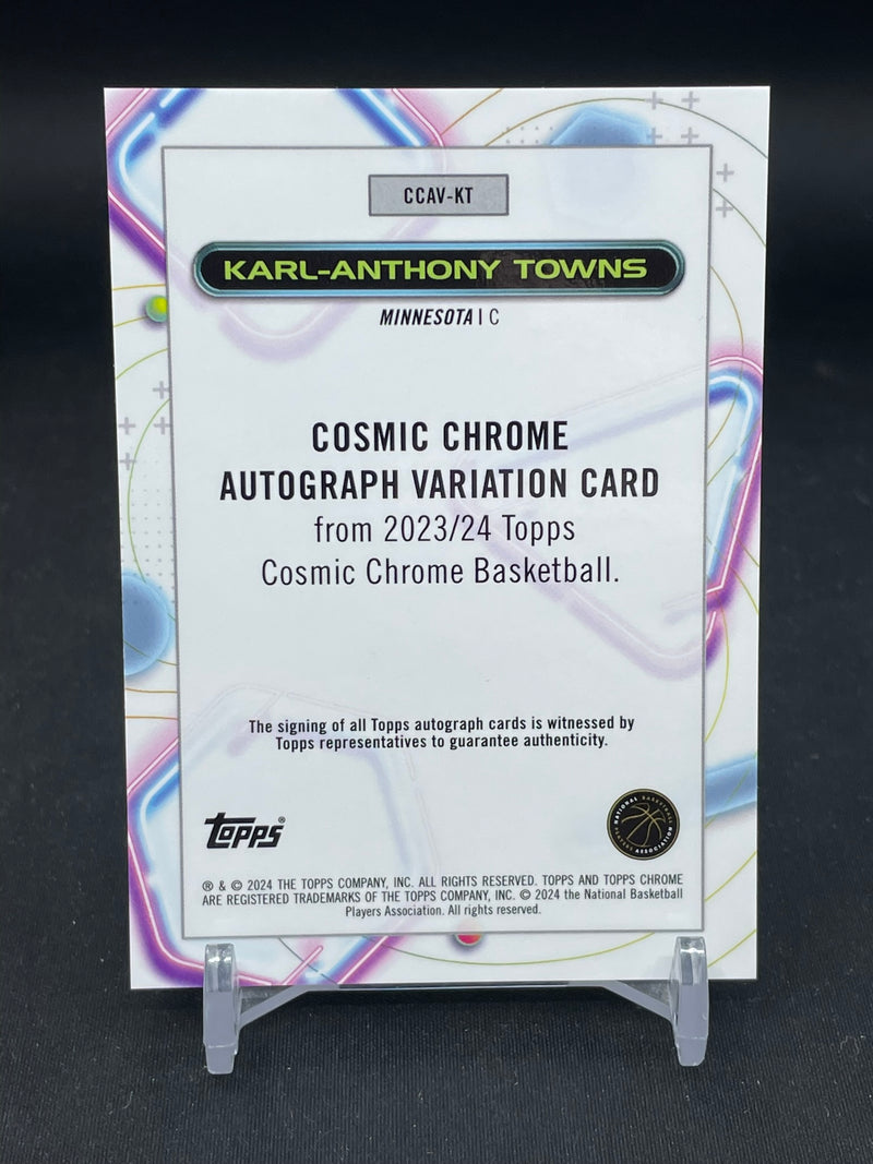 2023 TOPPS CHROME COSMIC - ORANGE REFRACTOR - K. TOWNS - #CCAV-KT - #'D/25 - AUTOGRAPH