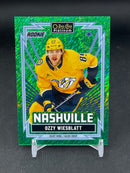 2025 UPPER DECK O-PEE-CHEE PLATINUM - GREEN LASER - ROOKIE - O. WIESBLATT - #R-77 - #'D/75 - RC
