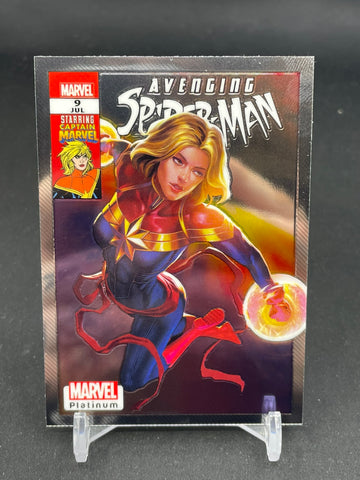 2022 UPPER DECK MARVEL PLATINUM - COVER VARIANT - CAPTAIN MARVEL #WI15