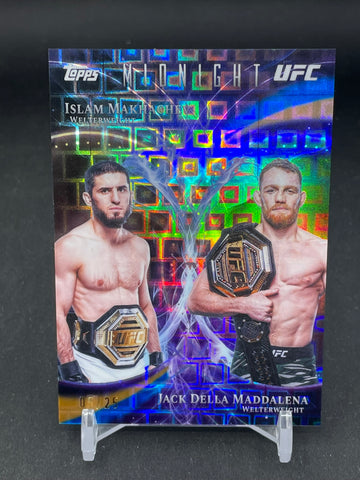 2026 TOPPS MIDNIGHT UFC - CELESTIAL COMBOS - J. MADDALENA / I. MAKHACHEV - #CC-3 - #'D/25