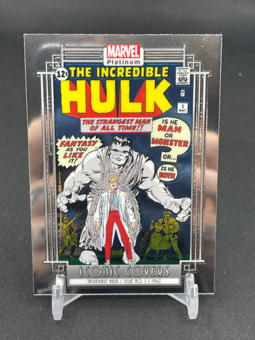 2022 UPPER DECK MARVEL PLATINUM - ICONIC COVERS - INCREDIBLE HULK - #ICIO