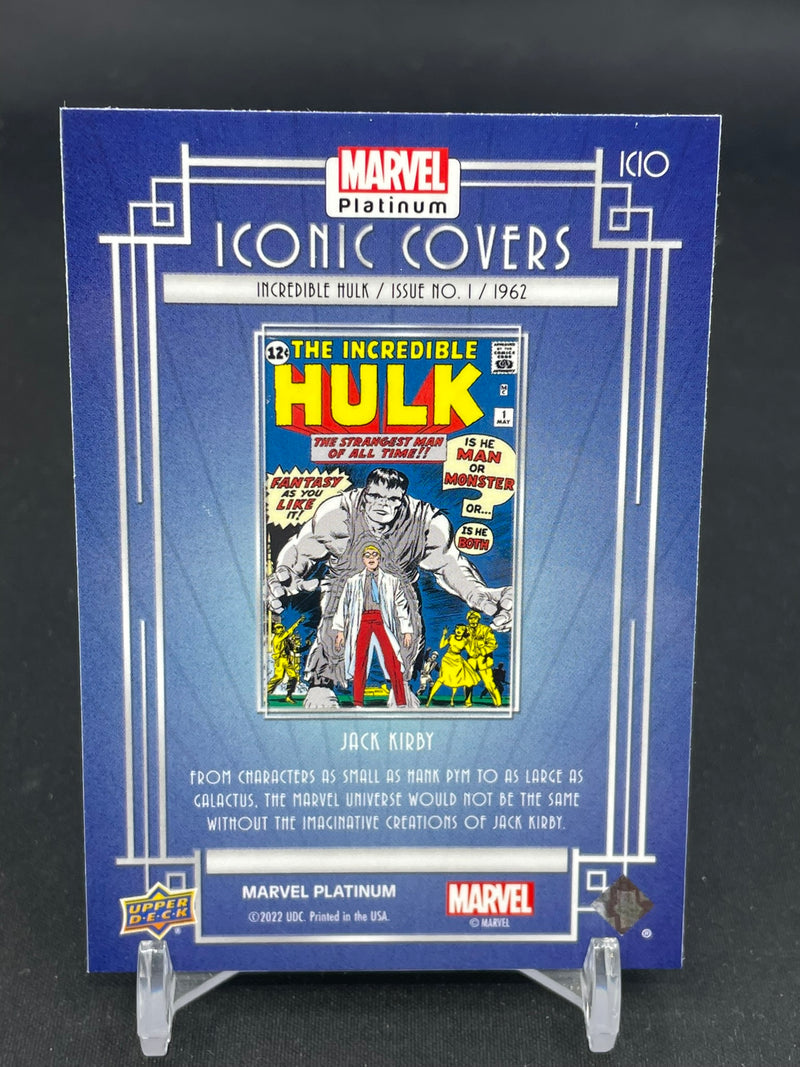 2022 UPPER DECK MARVEL PLATINUM - ICONIC COVERS - INCREDIBLE HULK -
