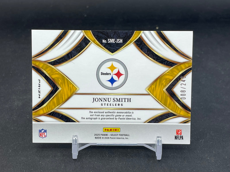 2025 PANINI SELECT - SILVER PRIZM - J. SMITH - #SME-JSH - #'D/249 - RELIC - AUTOGRAPH