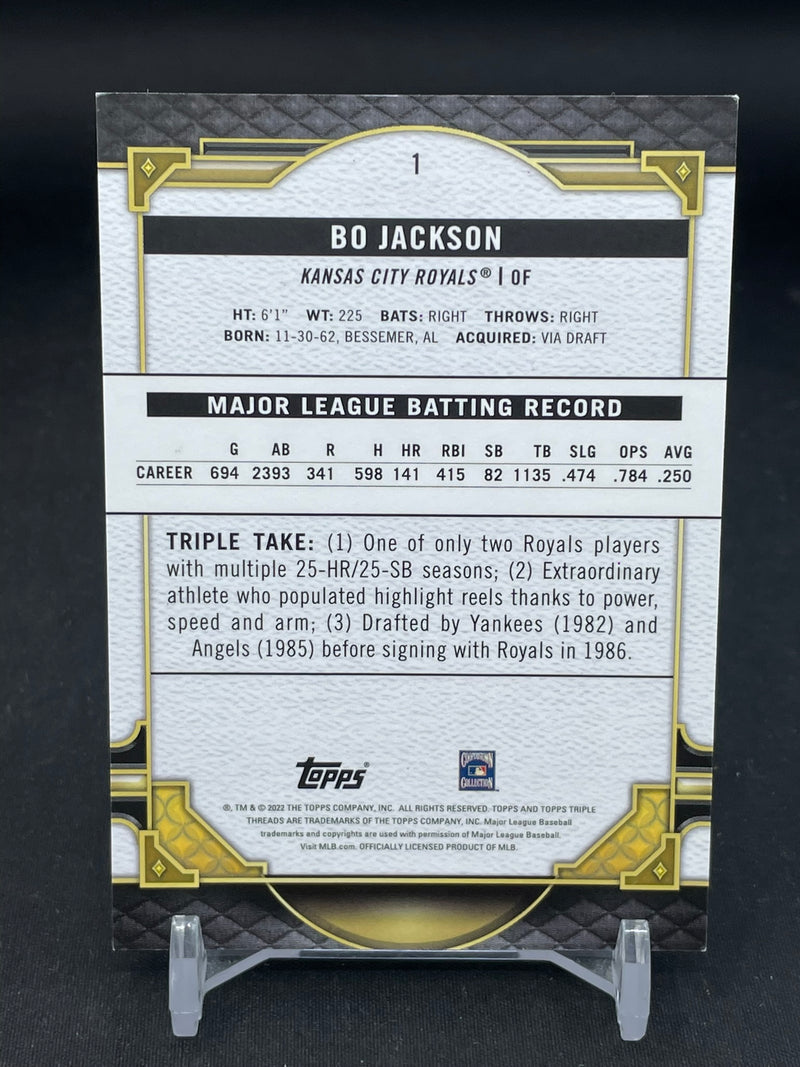 2022 TOPPS TRIPLE THREADS - AMETHYST - B. JACKSON - #1 - #'D/299