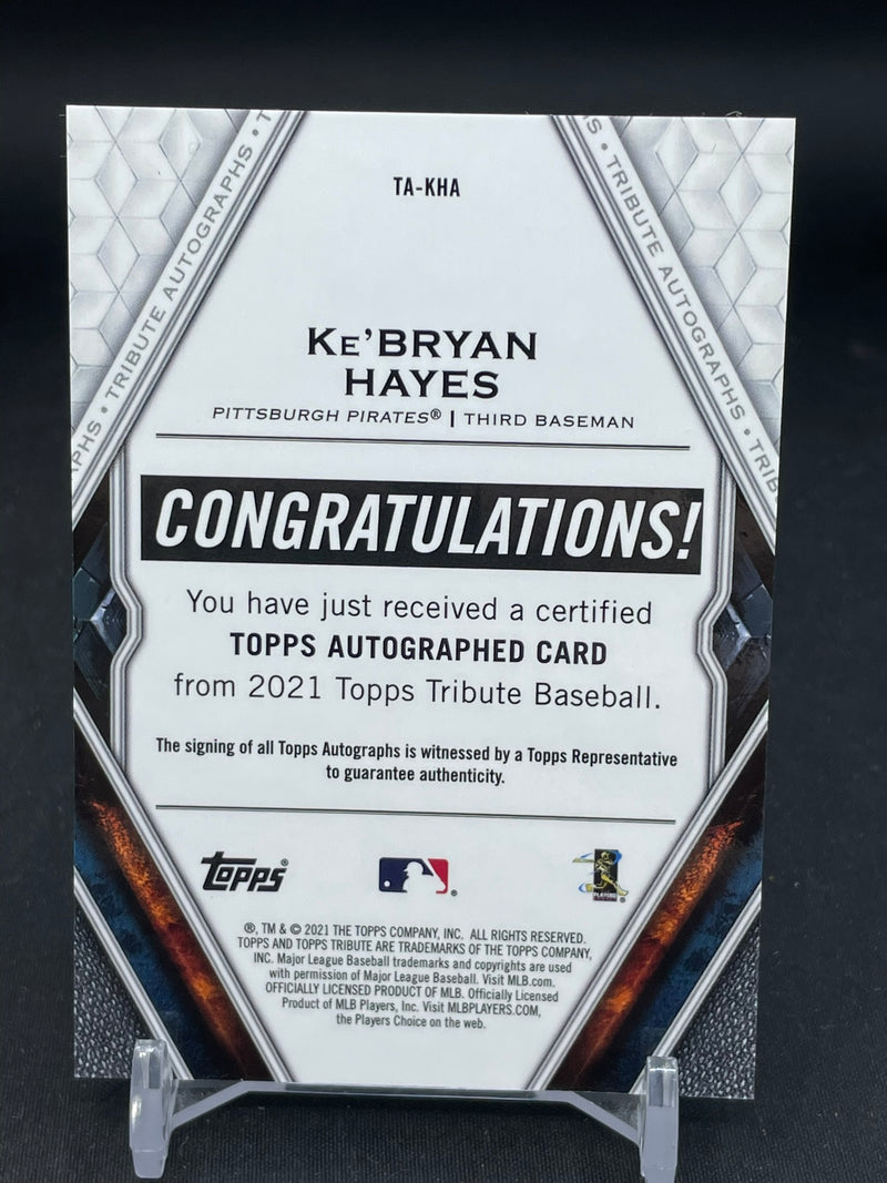 2021 TOPPS TRIBUTE - BLUE - K. HAYES - #TA-KHA - #'D/150 - AUTOGRAPH - RC