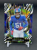 2025 PANINI SELECT - ZEBRA SHOCK PRIZM - A. CARTER -