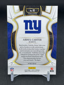2025 PANINI SELECT - ZEBRA SHOCK PRIZM - A. CARTER -