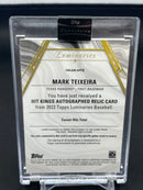 2022 TOPPS LUMINARIES - HIT KINGS - M. TEIXEIRA - #HKAR-MTE - #'/15 - RELIC - AUTOGRAPH
