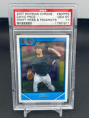 2007 BOWMAN - 1ST BOWMAN CHROME CARD - D. PRICE -