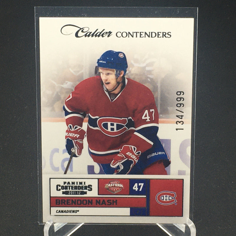 2011 PANINI CONTENDERS - CALDER CONTENDERS - B. NASH - #175 - #'D/999