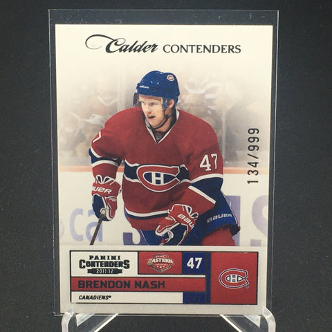 2011 PANINI CONTENDERS - CALDER CONTENDERS - B. NASH - #175 - #'D/999