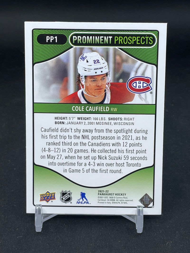 2021 UPPER DECK PARKHURST CHAMPIONS - PROMINENT PROSPECTS - C. CAUFIELD -