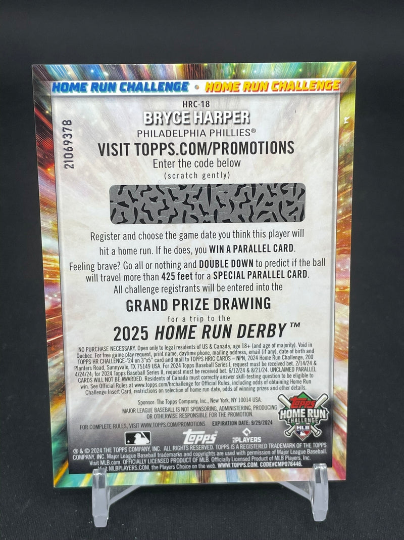 2024 TOPPS SERIES 2 - HOME RUN CHALLENGE - UNSCRATCHED - B. HARPER -