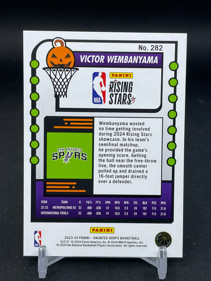 2023 PANINI HAUNTED HOOPS - RISING STARS SLIME - V. WEMBANYAMA -
