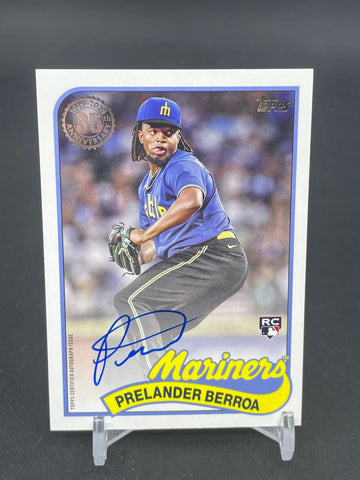 2024 TOPPS SERIES TWO - 1989 TOPPS - P. BERROA - #89BA-PBE - AUTOGRAPH - RC