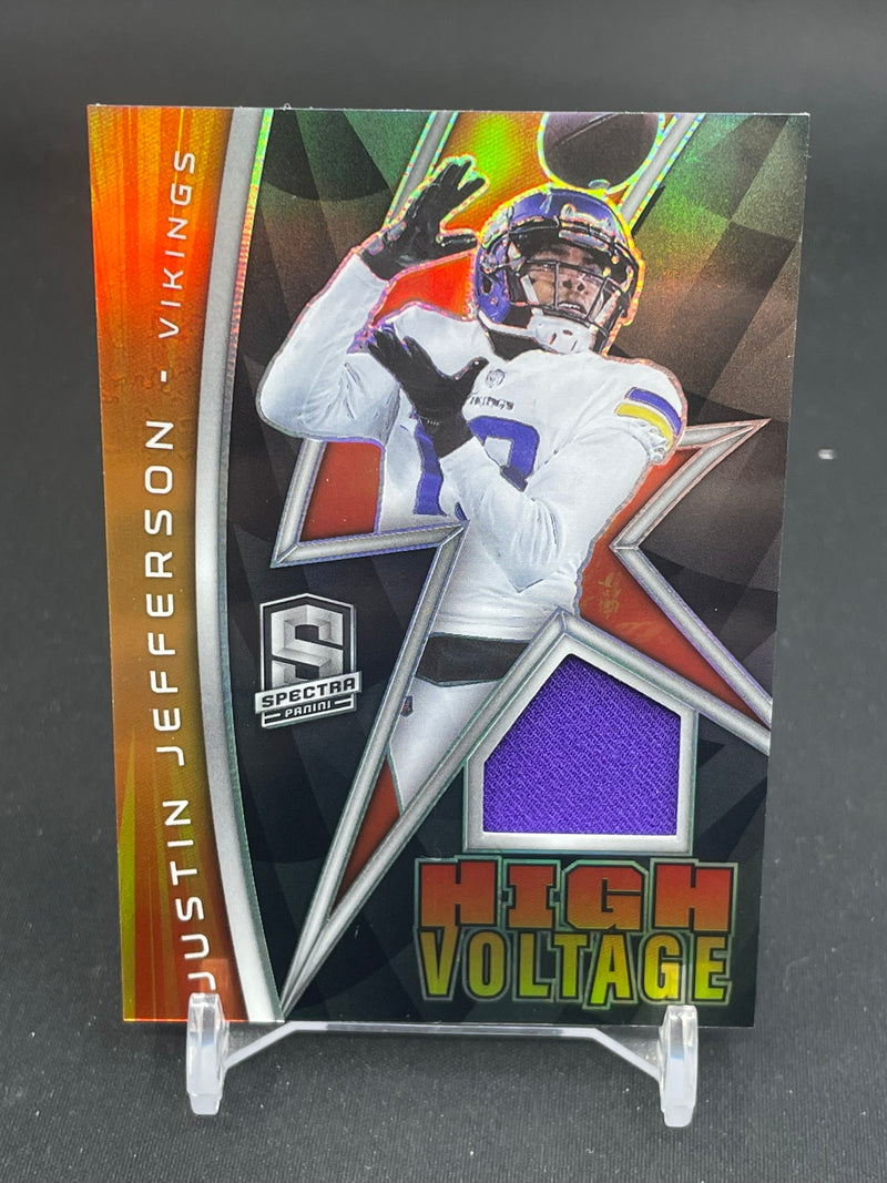 2022 PANINI SPECTRA - HIGH VOLTAGE PRIZM - J. JEFFERSON - #HV-JJE - #'D/99 - RELIC