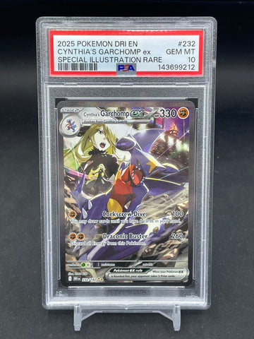 POKEMON - DESTINED RIVALS - CYNTHIA'S GARCHOMP EX - SIR - #232 - PSA 10