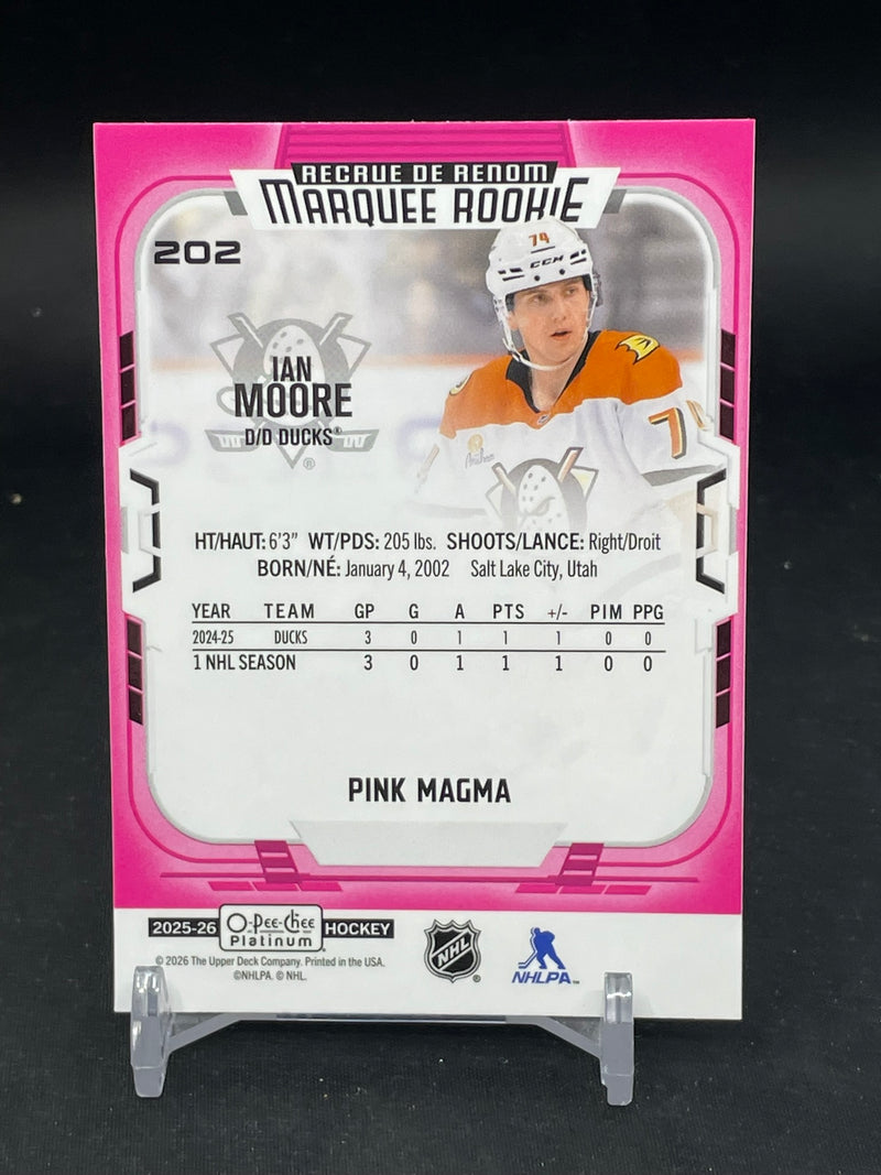 2025 UPPER DECK O-PEE-CHEE PLATINUM - PINK MAGMA - MARQUEE ROOKIE - I. MOORE -