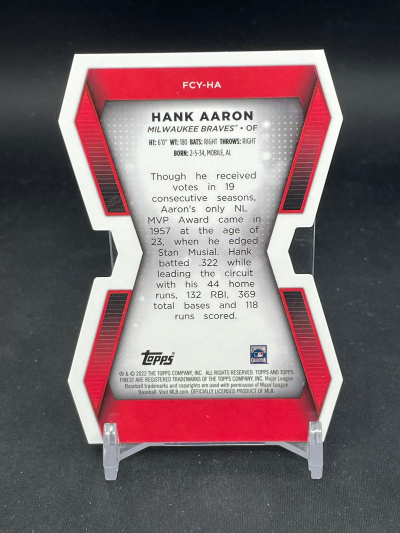 2022 TOPPS FINEST - CAREER YEARS DIE-CUT - H. AARON -