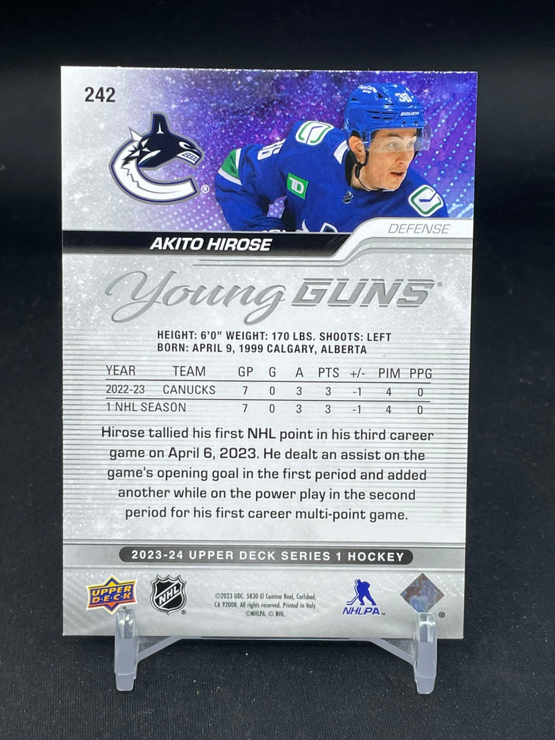 2023 UPPER DECK SERIES ONE - YOUNG GUNS - A. HIROSE -