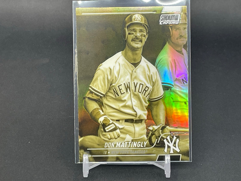 2022 TOPPS STADIUM CLUB CHROME - GOLD MINTED - D. MATTINGLY -