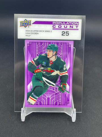 2024 UPPER DECK SERIES TWO - POPULATION COUNT 25 - L. OHGRAN - #PC-38 - #'D/25