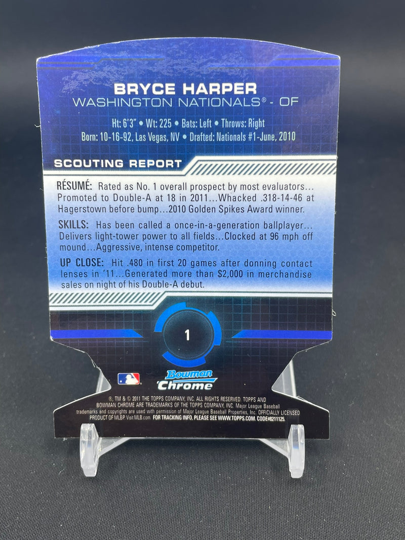 2011 TOPPS BOWMAN CHROME - FUTURE REFRACTOR DIE-CUT - B. HARPER -