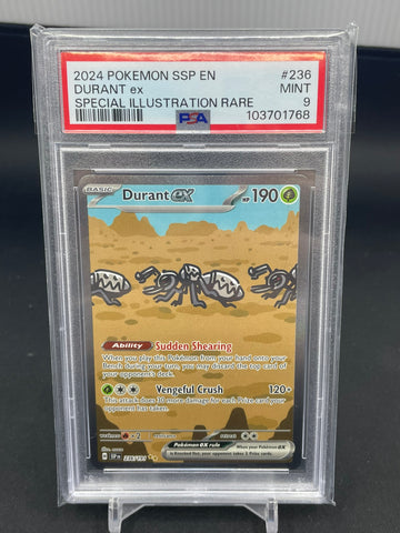 POKEMON - SURGING SPARKS - DURANT EX - SPECIAL ILLUSTRATION RARE - #236 - PSA 9